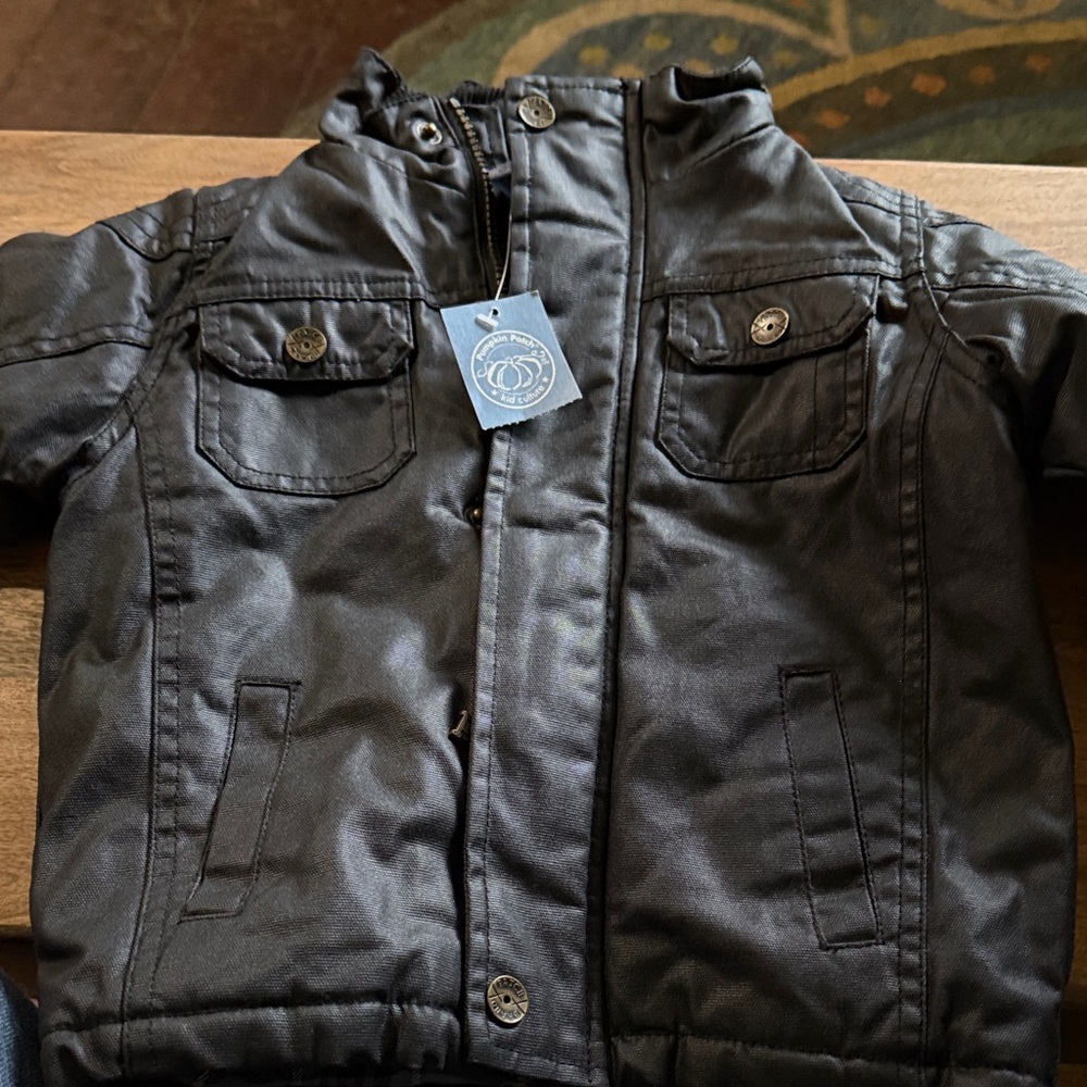 Pumpkin patch, darkness fleece lined bush jacket, boys 24 months